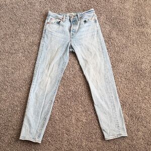 Light Blue Straight Leg Women's Jeans